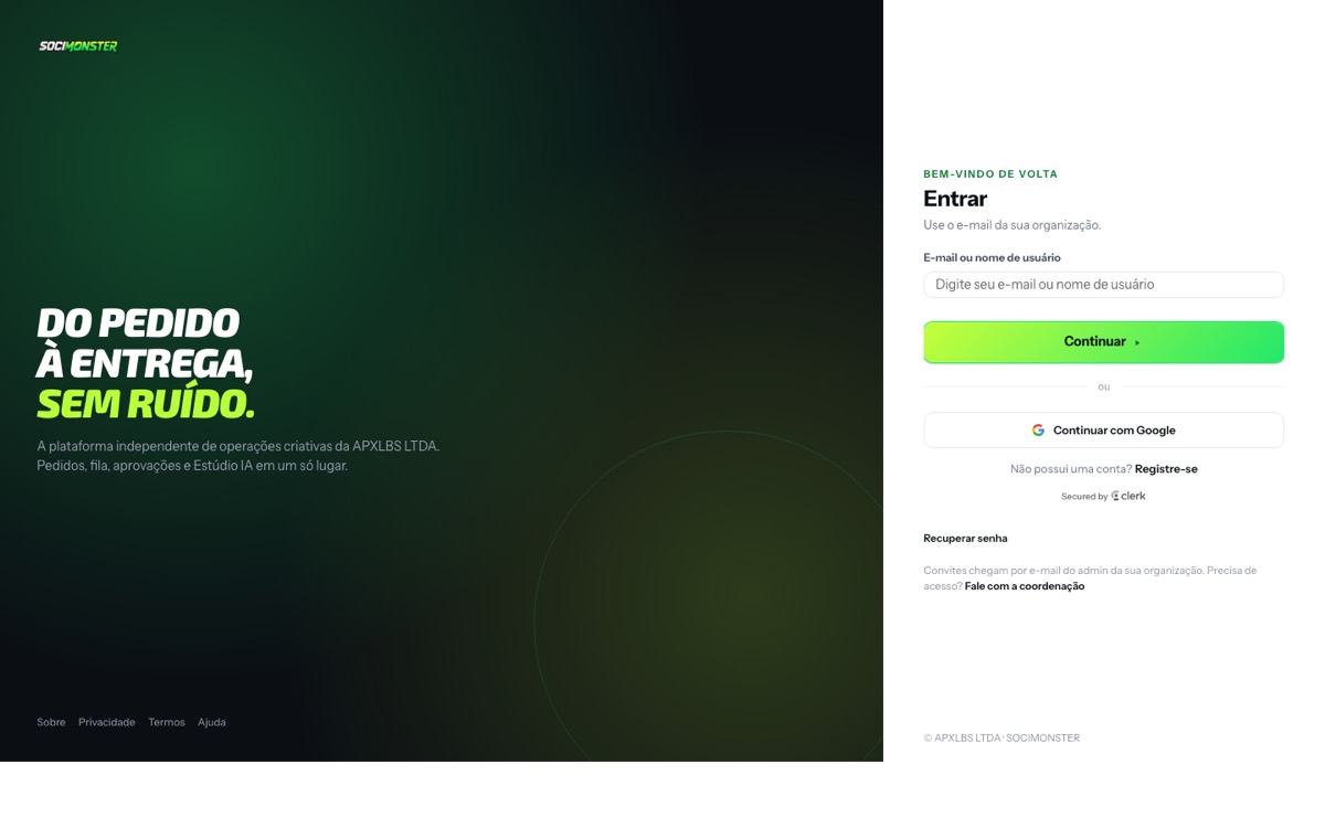SOCIMONSTER screenshot